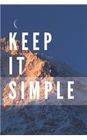 Keep It Simple Notebook