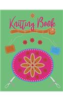 Knitting Book: Knitters Graph Paper Design Journal 4:5 Ratio, Blank 8.5 X 11 Blank Asymmetric Knitting Pattern Notebook