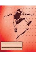 Heelflip Skateboard Composition Notebook