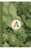 Monogram a Marble Notebook (Leafy Green Edition)