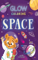 Glow Coloring: Space: With 40 Pages of Coloring and a 9ft. Glow-In-The-Dark Scene