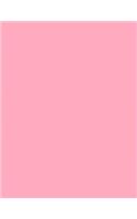 Pale Pink 101 - Graph Notebook: 101 Pages, 8.5 x 11, Medium Ruled, Journal, Soft Cover