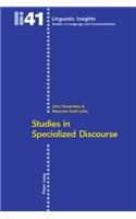 Studies in Specialized Discourse