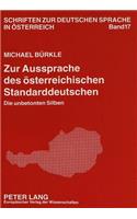 Zur Aussprache Des Oesterreichischen Standarddeutschen