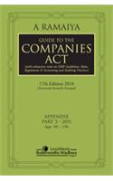 Ramaiya Guide to Companies Act, 17th Edn, Box 2 (4 Vols)