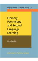 Memory, Psychology and Second Language Learning