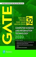 GATE 2020 for Computer Science and Information Technology | 32 Previous Years' Solved Question Papers | Also for GAIL, BARC, HPCL | By Pearson