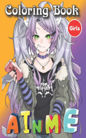 Anime Girls Coloring Book