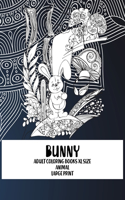 Adult Coloring Books XL size - Animal - Large Print - Bunny