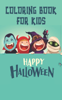 Coloring Book For Kids Happy Halloween