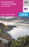 Barnstaple & Ilfracombe, Lynton & Bideford: (180 OS Landranger Map)