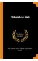 Philosophy of Style