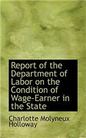 Report of the Department of Labor on the Condition of Wage-Earner in the State