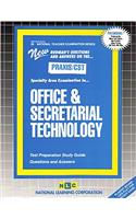 OFFICE & SECRETARIAL TECHNOLOGY: Passbooks Study Guide