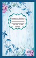 Composition Notebook: Aquamarine: Wide Ruled, 100 Pages: Single Subject, School Writing Journal, Blank Lined Book