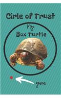 Circle of Trust My Box Turtle Blank Lined Notebook Journal