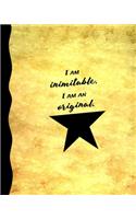 I am Inimitable. I am an Original.