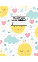 Blank Sheet Music Notebook
