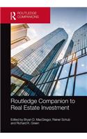 Routledge Companion to Real Estate Investment