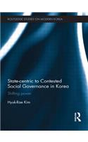 State-centric to Contested Social Governance in Korea: Shifting Power(Routledge Studies on Modern Korea)