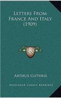 Letters From France And Italy (1909)