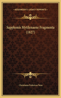 Sapphonis Mytilenaene Fragmenta (1827)