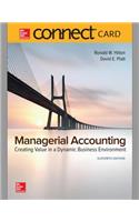 Connect 1-Semester Access Card for Managerial Accounting: Creating Value in a Dynamic Business Environment