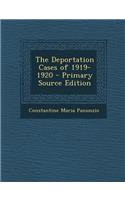 The Deportation Cases of 1919-1920