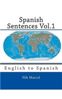 Spanish Sentences Vol.1
