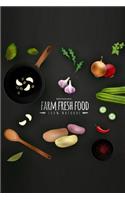 Blank Recipe Book: Farm Fresh Food: (English)
