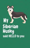 My Siberian Husky said HELLO to you