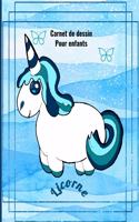 Carnet de dessin pour enfants Licorne