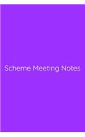 Scheme Meeting Notes Notebook