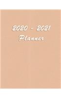 2020 - 2021 - Two Year Planner: Academic and Student Daily and Monthly Planner - July 2020 - June 2021 - Organizer & Diary - To do list - Notes - Month's Focus - Elegant Apricot Pa
