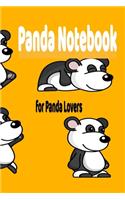 panda Notebook journal: Cute panda Wide Ruled Paper Notebook Journal - Nifty Baby orange panda Wide Blank Lined Workbook for Teens Kids Students for Home School College for