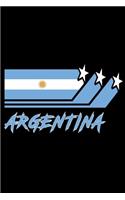 Argentinien Flaggen Notizbuch
