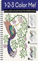 1-2-3 Color Me! (Adult Coloring Book with a Variety of Images - Humming Bird Cover)