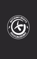 Nothing beats geocaching: 6x9 Geocaching - lined - ruled paper - notebook - notes