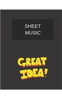 sheet music great idea!