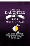 I Am The Daughter Of The Sun And Moon And Even Though I Have Been Born Into This World My Race Is Of The Stars: Notebook Journal Composition Blank Lined Diary Notepad 120 Pages Paperback Purple Texture Witches