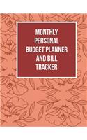 Monthly Personal Budget Planner and Bill Tracker
