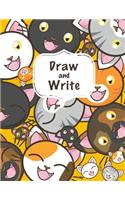 Draw and Write Notebook Cat Journal