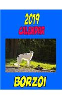 2019 Calendar Borzoi: Dog calendar, to do list, personal contact, password log and more