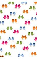 Bird Pattern Journal Blank Notebook: 150 Numbered Blank Page Journal for Home, Office, Back to School Supplies