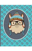 No Prob-Llama: Wide Ruled Composition Notebook
