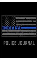 Indiana Police Journal: Indiana Thin Blue Line Police Flag Police Field Interview Notebook 8.5x11