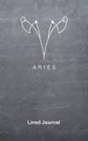 Aries: Lined Paper Journal