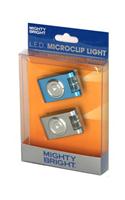 Mighty Bright L.E.D. Microclip 2-Pack (Blue and Silver)