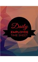 Daily Employee Time Sheet