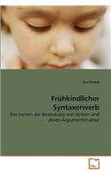 Frühkindlicher Syntaxerwerb